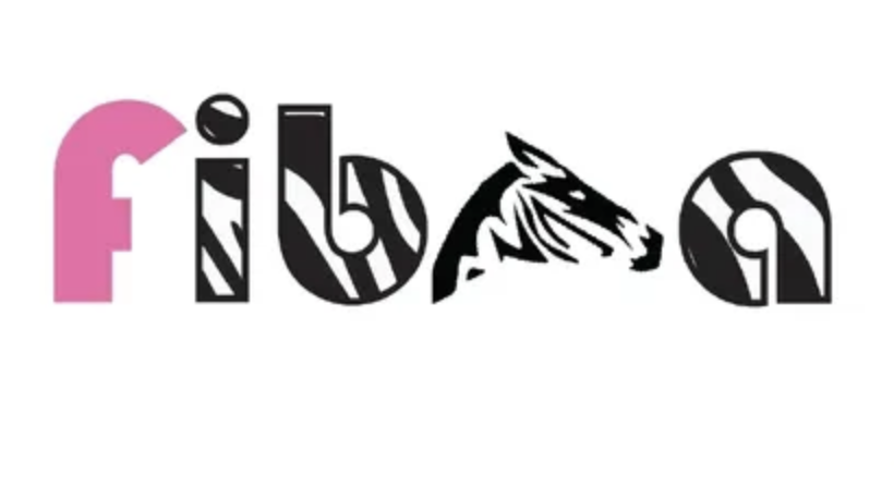Fibra company logo in pink and black.